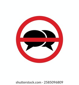 no communication sign vector design	