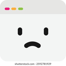 No Connection Error Icon Vector Flat Illustration