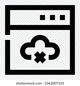 No Connection icon. Internet technology concept. Icon in line style