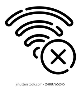 No Connection icon for web, app, infographic, etc