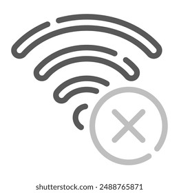 No Connection icon for web, app, infographic, etc