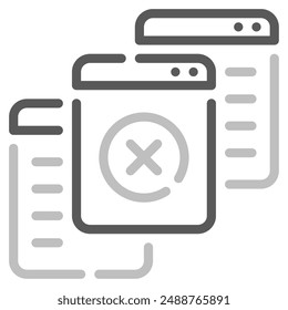 No Content icon for web, app, infographic, etc