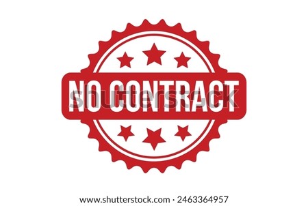 No Contract rubber grunge stamp seal vector