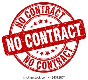 No Contract. Stamp