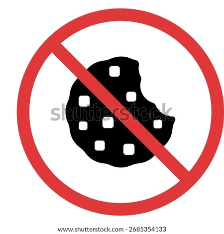 No Cookie Snack Forbidden Icon
