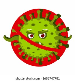 No coronavirus. 2019-nCoV Novel Coronavirus Bacteria