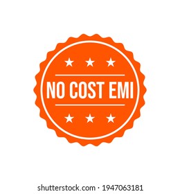 No Cost EMI Badge Icon Design Vector