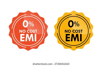 No cost emi design logo template illustration