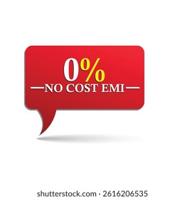 No cost emi red background vector illustration
