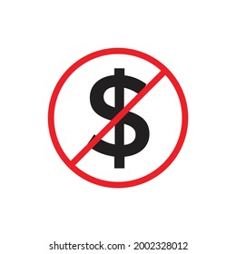 No cost icon design. vector illustration