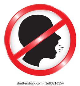 No Cough, icon Vector illustration design.