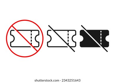 Kein Coupon-Symbol. Vektorgrafik