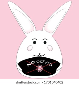 No covid - Happy Easter bunny