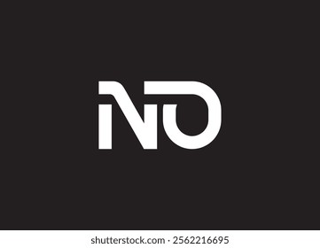 NO creative modern logo design and initial logo

