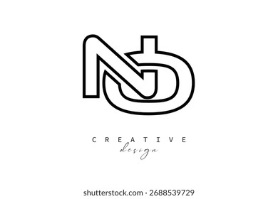 SEM design criativo do logotipo do monograma-Stock Conceito de design criativo da marca