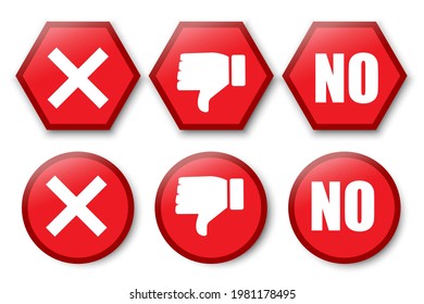 No hay desagrado cruzado por el diseño web. Icono de marca de verificación. Símbolo de éxito. Ilustración vectorial. Imagen de archivo.