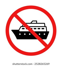 No hay signo de crucero en el fondo blanco