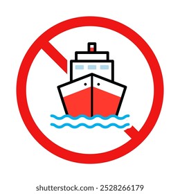 No hay signo de crucero en el fondo blanco