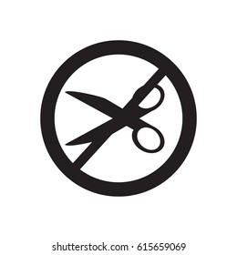 no cut icon on the white background