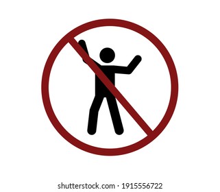 No dancing vector icon. Editable stroke. Symbol in Line Art Style for Design, Presentation, Website or Apps Elements. Pixel vector graphics - Vector