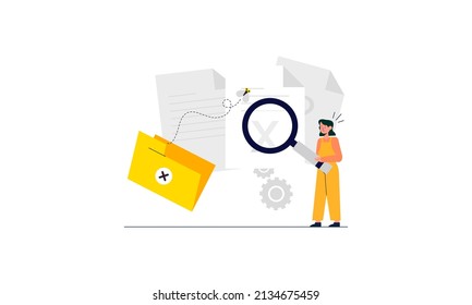 No Data, Empty Data Concept Illustration Vector