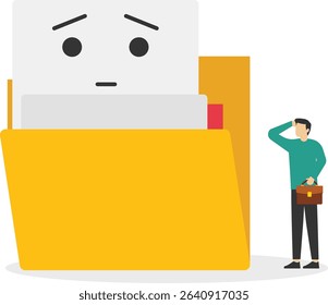 No data found concept. Illustration for websites, landing pages, mobile application, banner and posters. stock illustration

