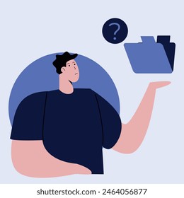 no data illustration concept, suitable for website and application design