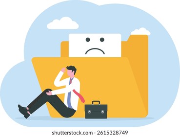 No data illustration vector concept. Illustration for websites,

