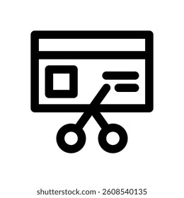 no debt line icon. Clean and minimalist vector icon for websites, mobile apps, presentations, and logos. Fully scalable and customizable for any project.