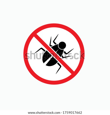 No Debug Icon. No Bug Symbol - Vector.