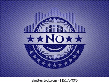No with denim texture