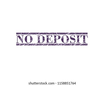 No deposit stamp