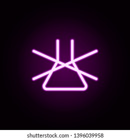 no detergent neon icon. Elements of laundry set. Simple icon for websites, web design, mobile app, info graphics