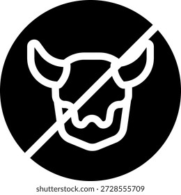 No hay diseño de icono de estilo de glifo del diablo