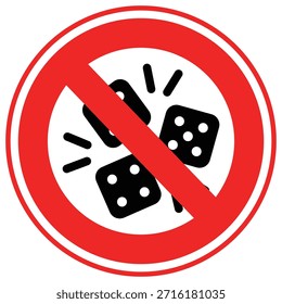 No Dice Vector icon which can easily modify or edit

