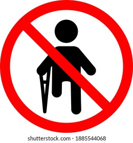 No Discrimination vector icon. Flat No Discimination pictogram is isolated on a white background. for visuals social justice. 