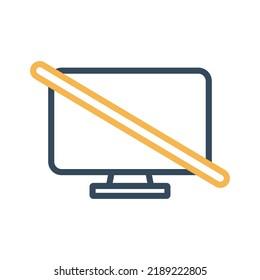 No display Vector icon which can easily modify or edit

