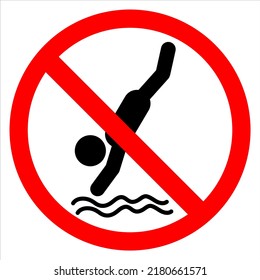 1,572 No diving vector Images, Stock Photos & Vectors | Shutterstock