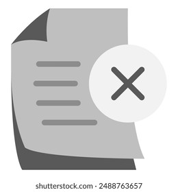 No Documents icon for web, app, infographic, etc