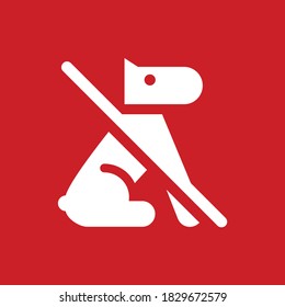 No se permite ningún perro - botón Icono de aplicación