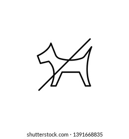 no dog allowed icon vector illustration