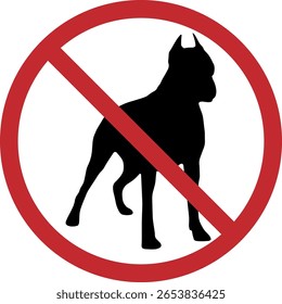 Kein Hund erlaubt, Vektorzeichen