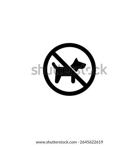 No- dog- allowed vektor - Simple vektor icon