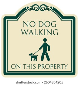 No dog allowed warning sign
