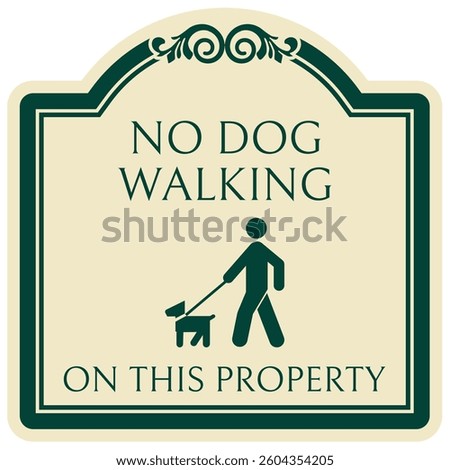 No dog allowed warning sign