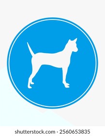 No dog loo, dog pooping. Prohibited pet defecate red stop symbol. No allowed park zone animal excrement sign. Clean area. Isolated vector illustration.
