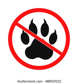 no dog paw