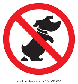No Dog Poo Sign