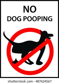 NO DOG POOPING