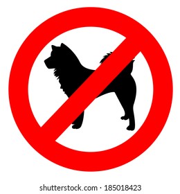 No dog sign.
